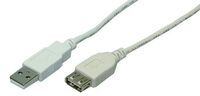 Logilink USB Kabel A -> A St/Bu  3.00m grau (CU0011)