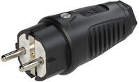 PC Electric TAUR2 0511-SS - Gummi-Stecker Taurus2 Typ F - CEE 7/4 schwarz