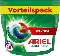Ariel Waschmittel Pods All-in-1, Flüssigwaschmittel Kapseln 50 Waschladungen, Universal+