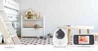 Alecto Video-Babyphone mit 2,8"-Farbdisplay Weiß / Anthrazit
