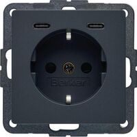 Berker Q.X SSD M.2F.USBC 20W,SW MT (48156085)