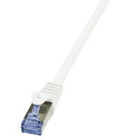 Logilink Patchkabel CAT6A  S/FTP AWG26 PIMF  3,00m weiß (CQ3061S)