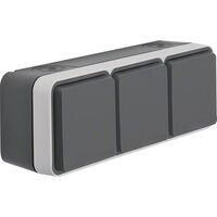 Hager STD.SCHUKO 3-F.WG.KD AP EHBS W (WNC165)