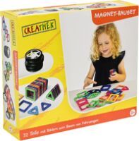 VEDES Großhandel GmbH - Ware Creathek Magnet-Bauset mit Rädern, 32 Teile