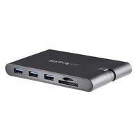 STARTECH.COM USB-C Multiport Adapter mit HDMI und VGA - Mac/Windows - 3x USB 3.0 - SD/ micro SD - PD