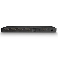 Lindy 38231 - HDMI - 4x HDMI - 4096 x 2160 pixels - Black - Metal - 4K Ultra HD