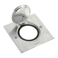 Legrand Deckelsatz 1X2Mod Inox Quad 089700
