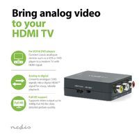 Nedis HDMI ™ Converter / 3x RCA Female / 1x HDMI™ Output / 1-Weg / 1080p / 1.65 Gbps / ABS / Anthrazit