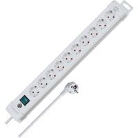 Brennenstuhl BN-1952200100 - 3 m - 10 AC outlet(s) - White - Plastic - White