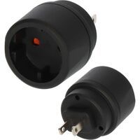 Brennenstuhl Reisestecker Adapter, Steckdosenadapter Reise (Für: USA, Japan Steckdose und Euro Stecker)