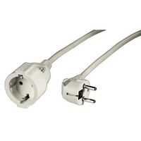 Hama "Profi" Extension Cable with Earth Contact - 2 m - white - 2 m - White