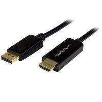 STARTECH.COM DisplayPort to HDMI Converter Cable - 3 ft 1m - 4K (DP2HDMM1MB)
