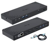 I-TEC USB 3.0/USB-C/Thunderbolt 3 Dualdock 1x5K 2x4K 60Hz 2xDP 2xHDMI 1xGLAN 4xUSB 3.2 2xUSB-C 3.2 G