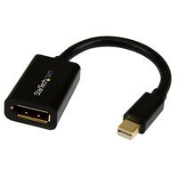 StarTech.com Mini DisplayPort to DisplayPort Adapter - 4K x 2K UHD Video - Mini DP to DP Converter - Mini DisplayPort to DisplayPort 1.2 Adapter - mDP PC/Computer to DP Monitor/Display - 0.1524 m - Mini DisplayPort - DisplayPort - Male - Female - 3840 x 2