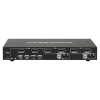 TECHLY KVM Switch Display Port 1.2 2-Port Dual-View schwarz ermoeglicht Informationen via USB und Di