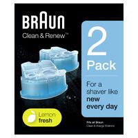 Braun CC-System Reinigungskartuschen - 2er-Pack / CCR2 Reinigungslösung Rasierer 
