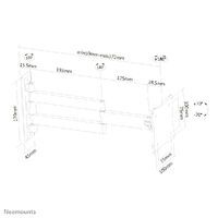 NEOMOUNTS BY NEWSTAR NEOMOUNTS W830Black Wall Mount 25,4-60,96cm 10-27Zoll max 12kg VESA75/100 Absta