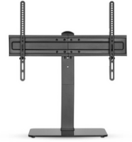 Nedis Fester TV-Ständer / 37 - 70 " / maximal unterstützes Bildschirmgewicht: 40 kg / Einstellbare voreingestellte Höhen / Gehärtetes Glas / Stahl / Schwarz