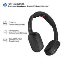 HP Poly Focus 625 Fold Stereo Bluetooth Headset (C56XSAA#AC3)