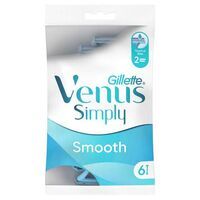 Doppelpackung Gillette Simply Venus Einwegrasierer Damen, 6 Stück