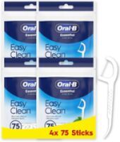 Multipack 4x Oral-B Easy Clean Zahnseide-Sticks - Minzgeschmack, 75 Stück