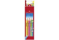 FABER-CASTELL Buntstift Jumbo Grip Neon 5er-Etui (110994)