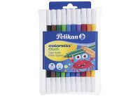 Pelikan Büro Pelikan Fasermaler Colorella Duo dick+dünn C407 10Stifte sor (973172)