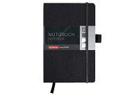 Herlitz Notizbuch my.book A5 bla 96Bl. schwarz m. Leseband (11369790)
