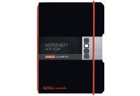 Herlitz Notizheft my.book flex A6 PP 40Bl. kariert schwarz (11361599)