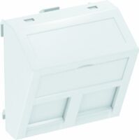 OBO DTS-2C RW1 - White - Polycarbonate - Screwless - RJ-45 - 45 mm - 14.8 x 19.3 mm
