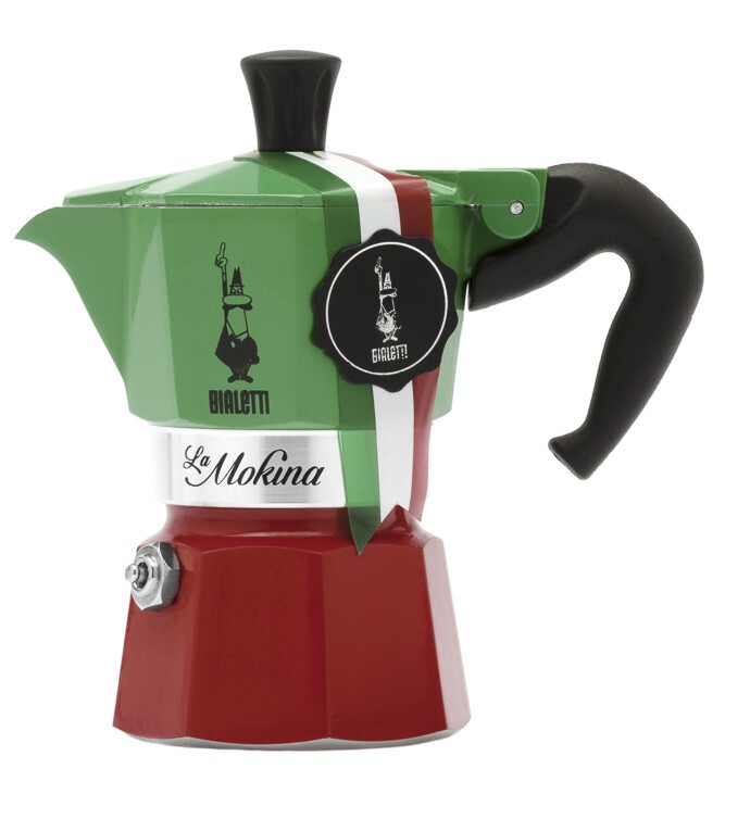 Bialetti La Mokina Italia Tricolore Tee- & Kaffeezubereitung Bialetti La Mokina Italia Tricolore Tee- & Kaffeezubereitung