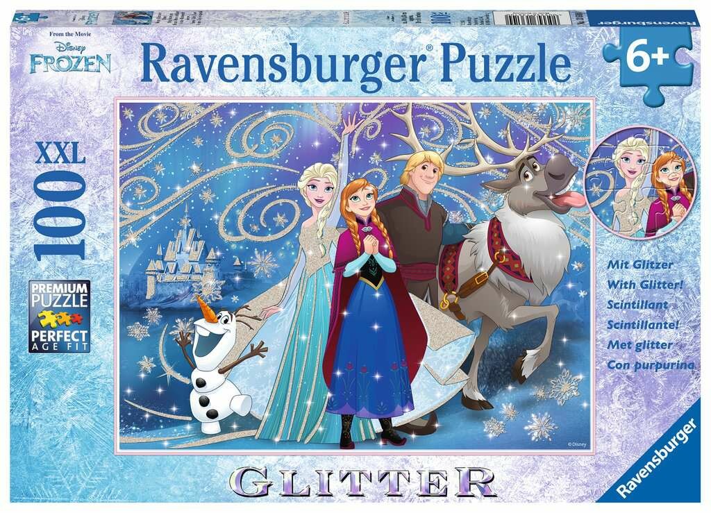 Ravensburger Frozen Glitzernder Schnee 100 Teile XXL Puzzles Ravensburger Frozen Glitzernder Schnee 100 Teile XXL Puzzles