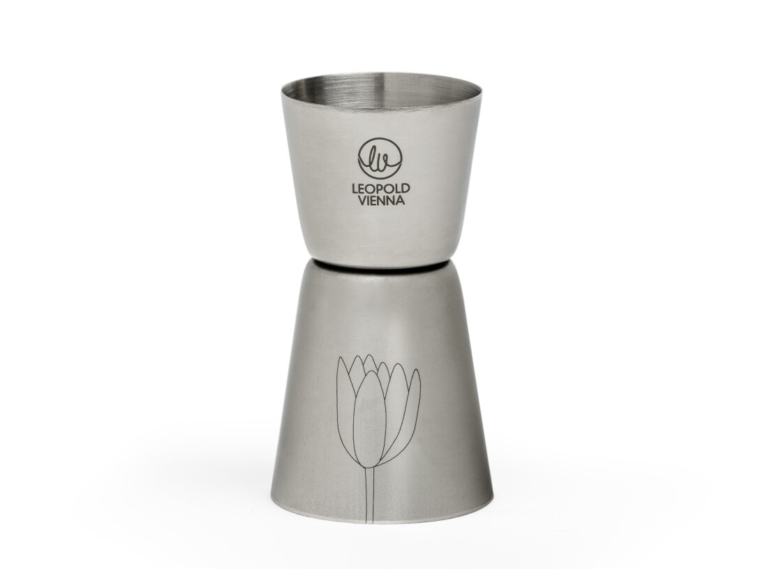 LEOPOLD Barmaß Flowers Edelstahl LEOPOLD Barmaß Flowers Edelstahl