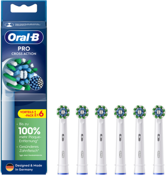 Oral-B AUFSTECKBÜRSTEN 6ER (PRO CROSS ACTION 6ER) Oral-B AUFSTECKBÜRSTEN 6ER (PRO CROSS ACTION 6ER)