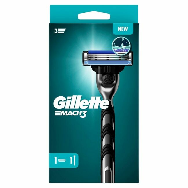 Gillette mach3 Nassrasierer grau Gillette mach3 Nassrasierer grau