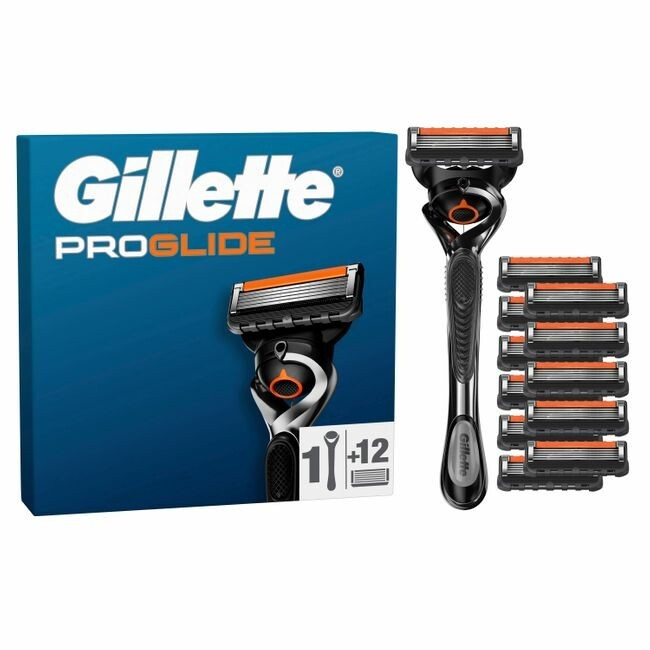 Gillette ProGlide Nassrasierer, 12 Ersatzklingen Gillette ProGlide Nassrasierer, 12 Ersatzklingen