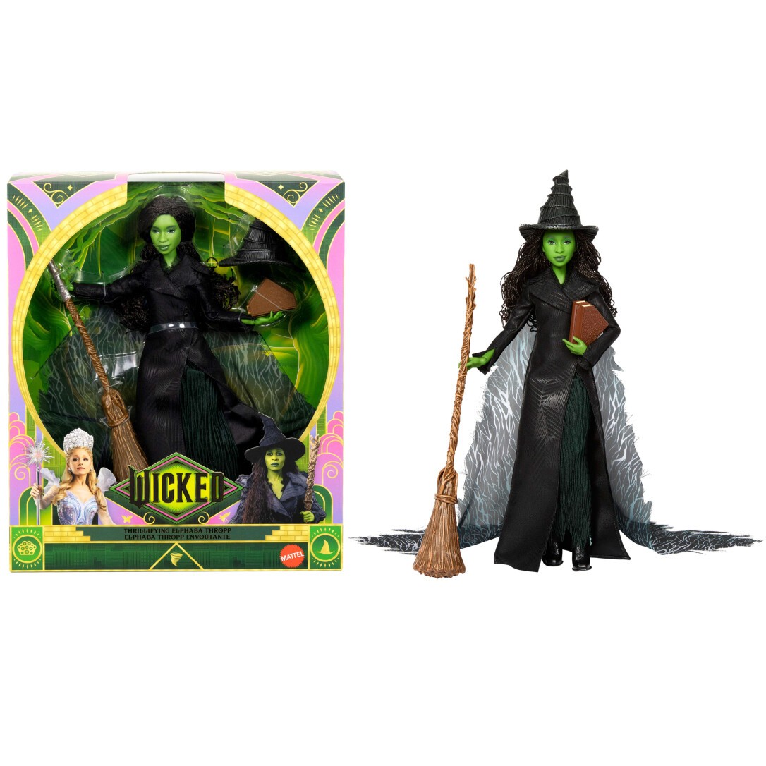 Mattel Wicked Elphaba Deluxe-Modepuppe Movie 2 Mattel Wicked Elphaba Deluxe-Modepuppe Movie 2