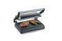 SEVERIN KG 2394 - Black - Grey - Metallic - Stainless steel - Rectangular - Griddle - 230 x 145 mm - Hinged lid