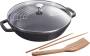 Staub Wok 30 cm mit Deckel Gusseisen, schwarz Töpfe & Pfannen