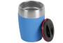 EmsaTravel Cup Blau 200ml Thermobecher Quick Press Verschluss Isolierter Becher