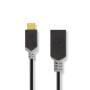 Nedis CCBW61710AT015 - 0.15 m - USB C - USB A - USB 3.2 Gen 1 (3.1 Gen 1) - 4.8 Mbit/s - Anthracite
