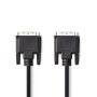 Nedis DVI-Kabel / DVI-D 24+1-Pin Stecker / DVI-D 24+1-Pin Stecker / 1080p / Vernickelt / 10.0 m / Gerade / PVC / Schwarz / Plastikbeutel