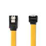 Nedis SATA Kabel / 6 Gbps / SATA 7-Pin-Buchse / SATA 7-Pin-Buchse / Vernickelt / 1.00 m / Flach / PVC / Gelb / Plastikbeutel