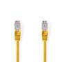 Nedis CAT5e-Netzwerkkabel / SF/UTP / RJ45 Stecker / RJ45 Stecker / 20.0 m / Rund / PVC / Gelb / Plastikbeutel