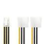 Nedis CCGP74210VA015 - 0.15 m - PCI-E (6-pin) - 2 x Molex (4-pin) - Male/Female - Straight - Straight