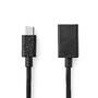 Nedis USB-C ADAP USB-C ST/USB-A BU (CCGP61710BK02)