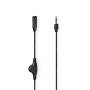 Nedis Stereo-Audiokabel / 3.5 mm Stecker / 3.5 mm Buchse / Vernickelt / 1.00 m / Rund / Schwarz / Box