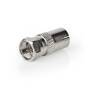 Nedis Satelliten- und Antennenadapter| F-Stecker| Coax Buchse| Vernickelt| 75 Ohm|