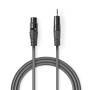 Nedis Balanced Audio-Kabel| XLR 3-Pin Stecker| 3.5 mm| Vernickelt| 1.50 m|
