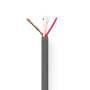 Nedis Mikrofonkabel| 2x 0.23 mm²| Kupfer| 100.0 m| rund| PVC| Dunkelgrau| - Cable - Audio/Multimedia